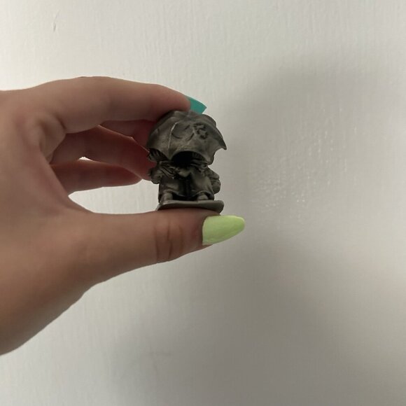 Hallmark Little Gallery Pewter Mini Figurine Betsey Clark Umbrella Kids 1977 USA - Picture 6 of 7